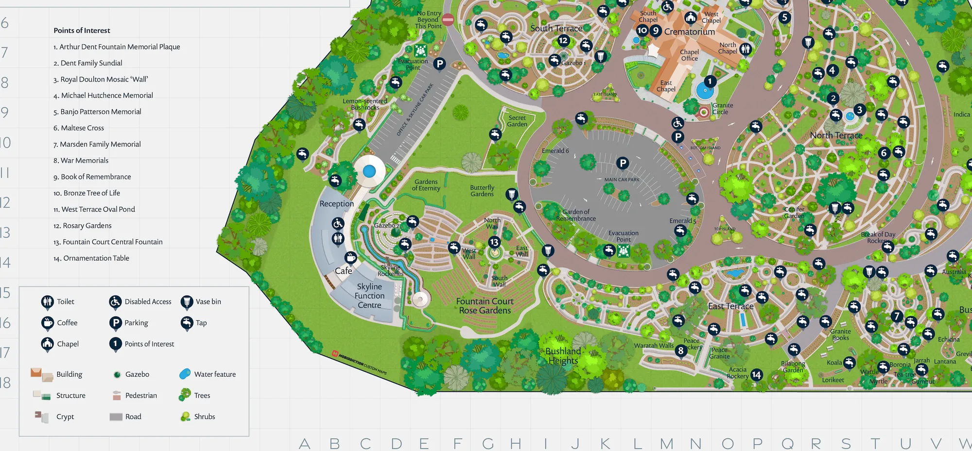 types of custom maps for private venues outdoor and indoors