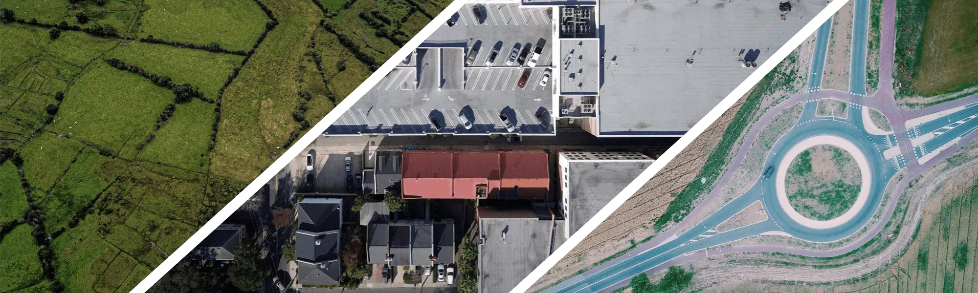 Drone aerial photography banner