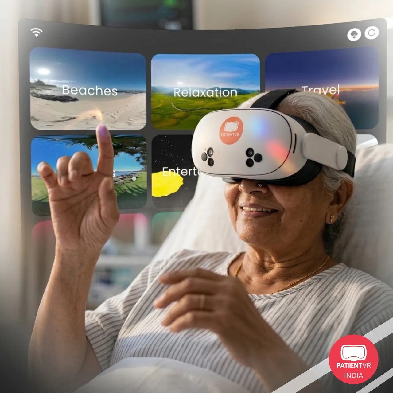 PatientVR virtual reality in use